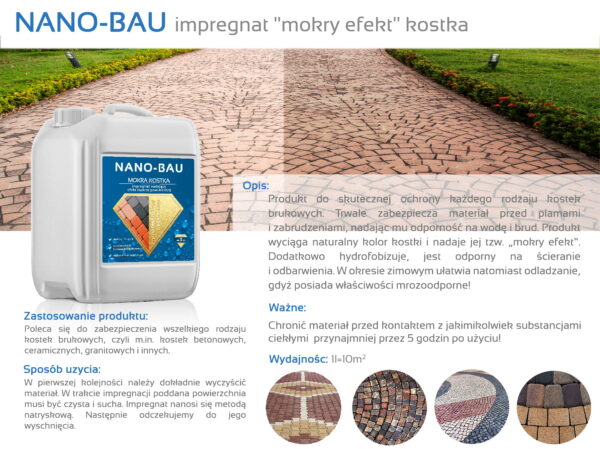 NANO-BAU WET CUBE Imprägnierung für Pflastersteine – Bild 3