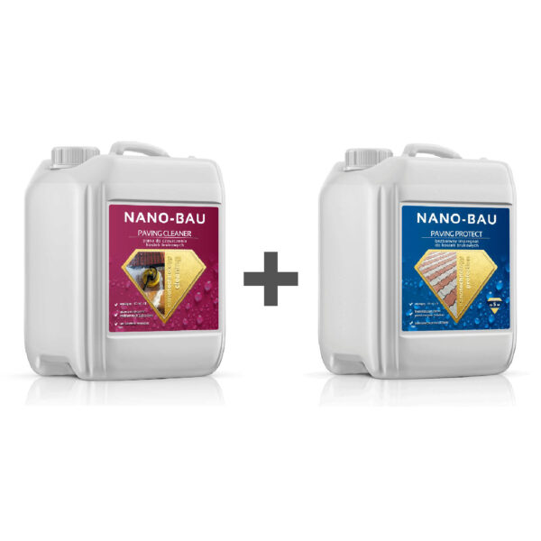 Nano-Bau für Pflastersteine ​​– Imprägnierung + Reiniger-Set