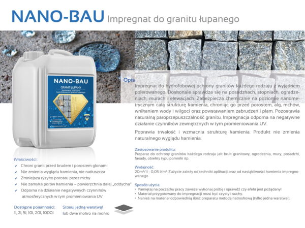 Nano-Bau Split Granite – Imprägnierung für Split Granit – Bild 2