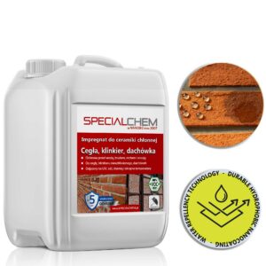 Specialchem ​​Imprägnierung für Ziegel, Klinker, Dachziegel und saugfähige Keramik.