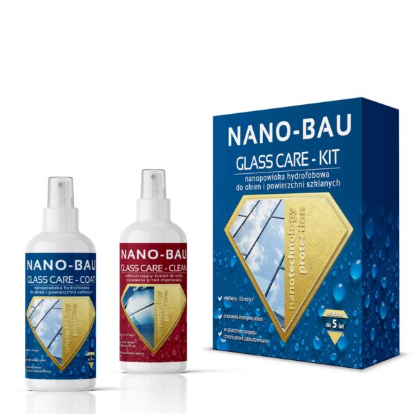 Nano-Bau GLASS CARE Kit – Imprägnierung für Glasoberflächen – Set