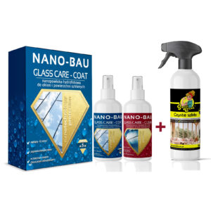 NANO-BAU GLASPFLEGE Set für Fenster und Glas + Smartblond Glasreinigung - Set